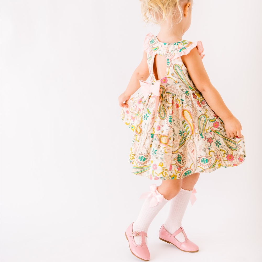 Print cotton dress new size 18 months